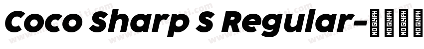 Coco Sharp S Regular字体转换